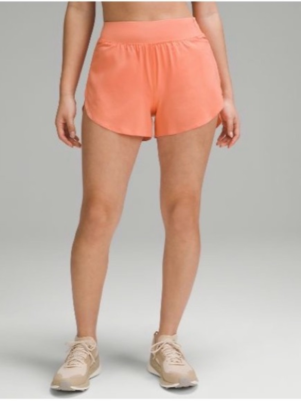 Lululemon Fast n free High-Rise Shorts — Coral Kiss 0